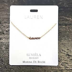 🌸 LAUREN Script Name Chain Necklace 🌸